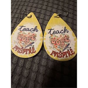 Teacher School Teardrop Earrings